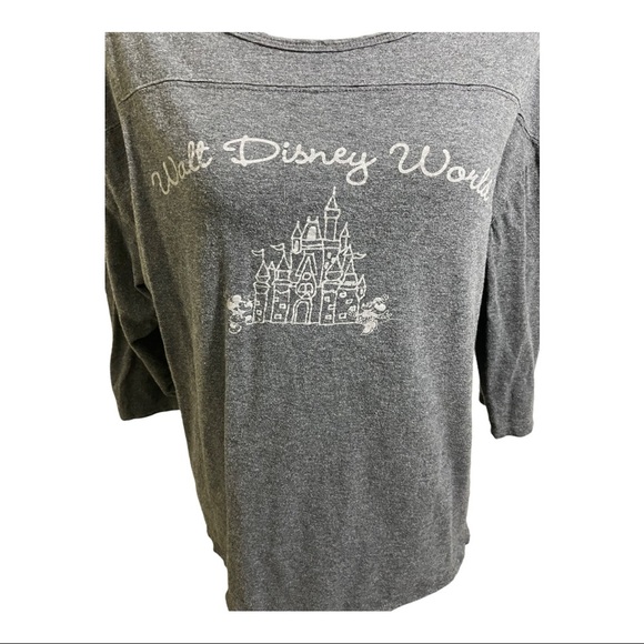 Disney Walt Disney world castle T-shirt. Grey size large. Magic kingdom. - Picture 5 of 8